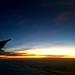 Sunrise above the clouds